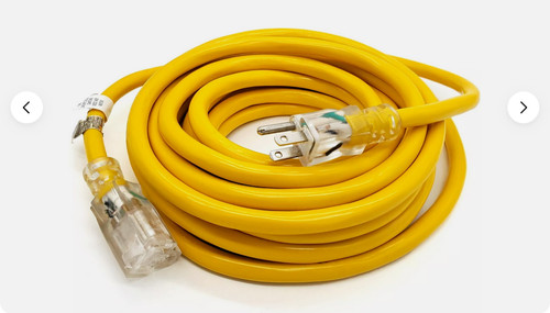 Yellow extension cord - yellow,